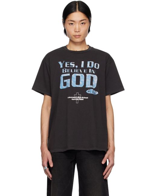 Enfants Riches Deprimes Black 'i Believe In God' T-shirt for men