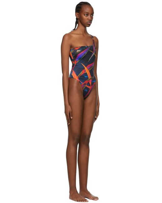 Louisa Ballou Black Recycled Nylon One-Piece Swimsuit