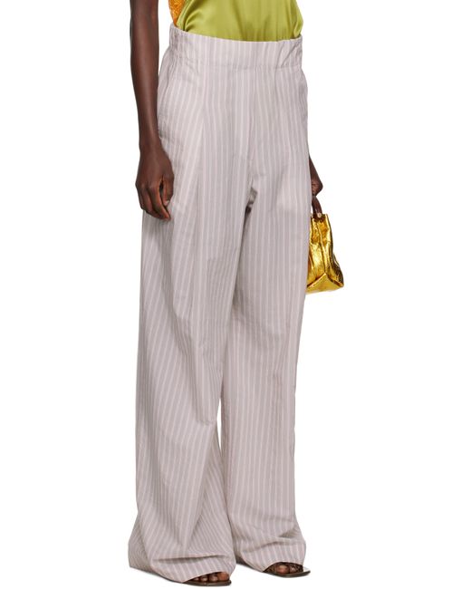 Dries Van Noten Black Wide Pleated Trousers