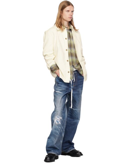 ANDERSSON BELL Natural Gabriel Long Shirt for men