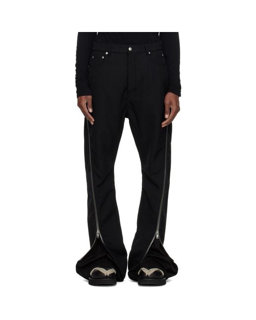 Rick Owens Black Tower Bolan Banana Trousers for men