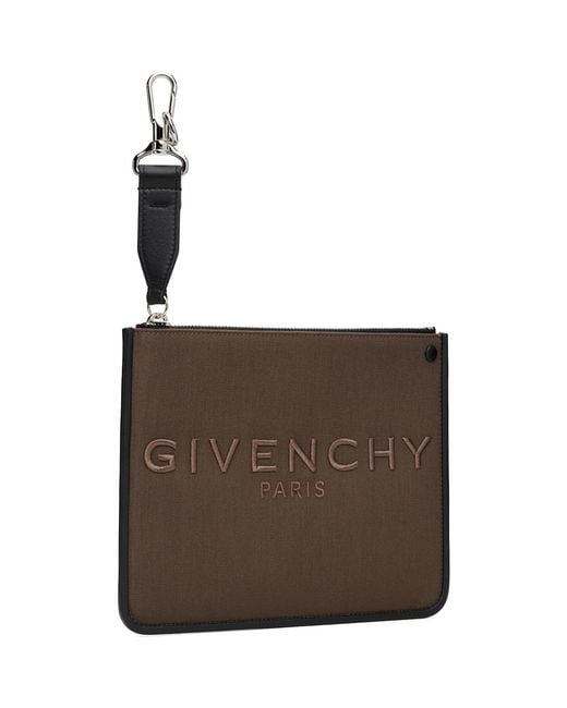 Givenchy Brown Cargo Pouch for men