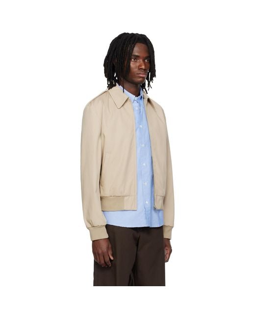 A.P.C. Black Miles Bomber Jacket for men