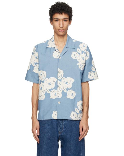 sunflower Blue Cayo Denim Shirt for men
