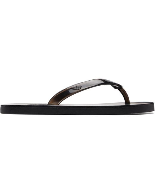 Ancient Greek Sandals Black Saionara Jelly Flip-Flops