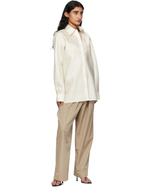 Chemise Perle Blanc Cassé GIA STUDIOS en coloris White