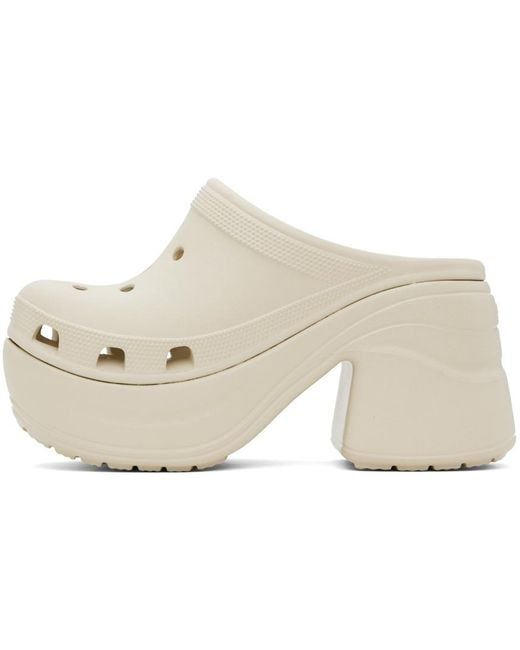 CROCSTM オフホワイト Siren クロッグ Natural