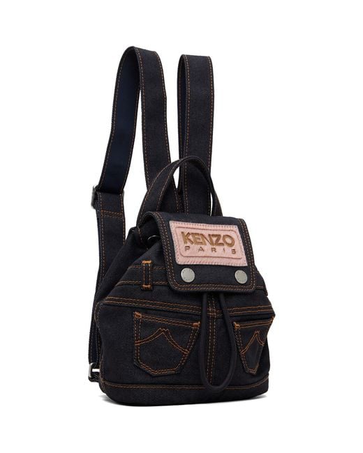 KENZO Black Paris Five Pockets' Mini Backpack