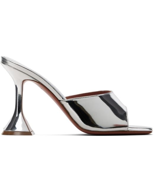 AMINA MUADDI Black Ssense Exclusive Lupita Slipper 95 Heeled Sandals