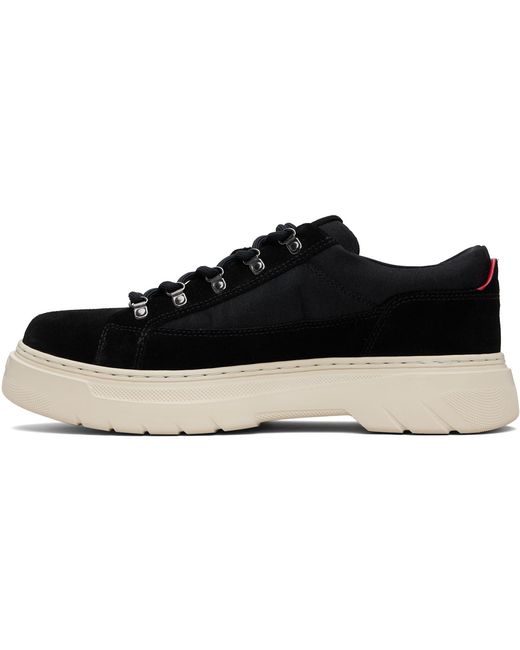 HUGO Black Suede Sneakers for men