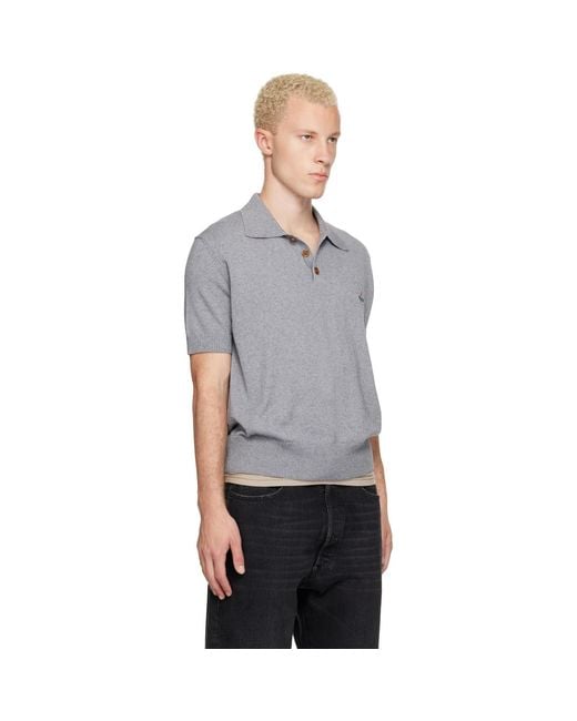 Vivienne Westwood Gray Mark Polo for men