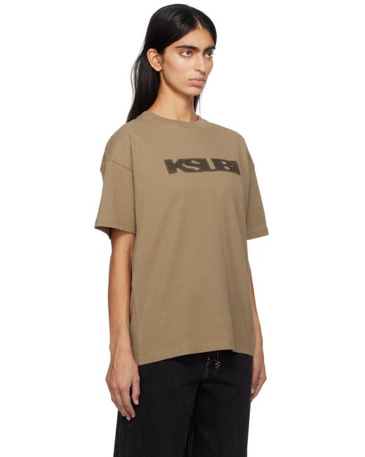 T-shirt oh g kaki à logo sott modifié Ksubi en coloris Black