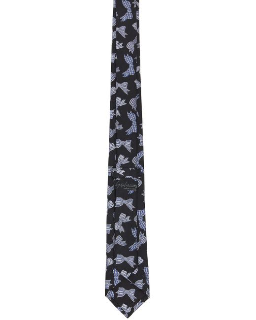 Yohji Yamamoto Black Derby Tie for men
