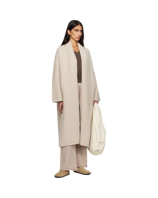 Lauren Manoogian Natural Off- Long Shawl Cardigan