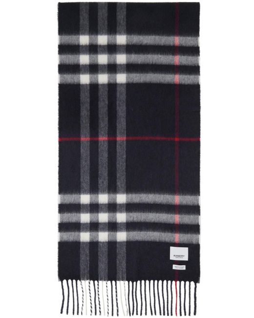 Burberry Black 'the Check' Scarf for men