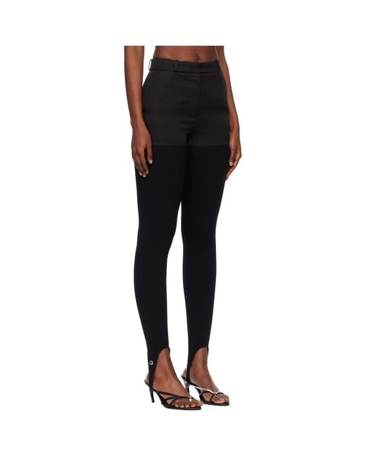 Coperni Black Hybrid Rib Trousers