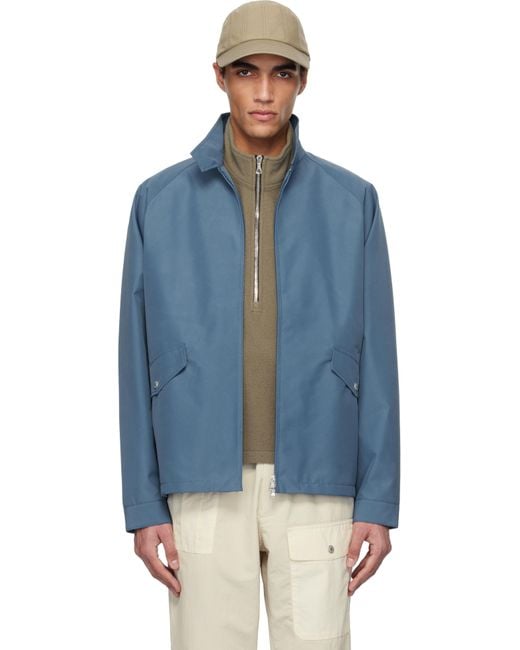メンズ Nanamica ブルー 2L Gore-Tex Crew ジャケット Blue