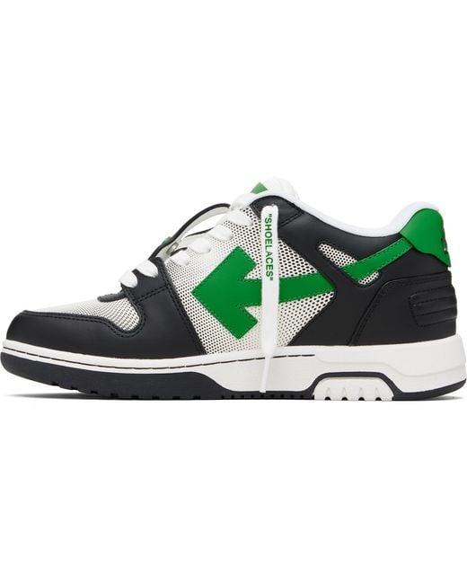 Off-White c/o Virgil Abloh Black 'Out Of Office' Calf Gradient Sneakers for men