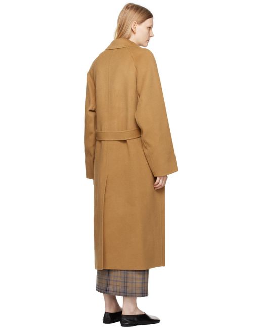 Low Classic Natural Tan Wrap Coat