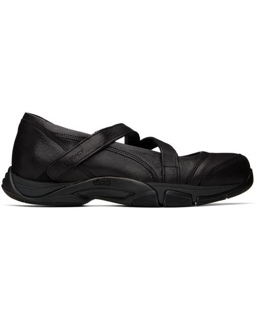 Our Legacy Black Sweetheart Dress Sneakers for men