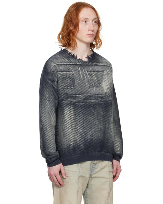 DIESEL Gray K-Klever Sweater for men