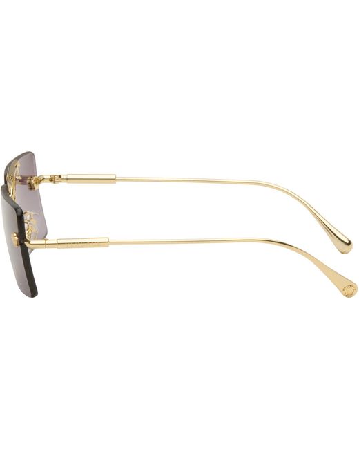 Versace Black Rimless Sunglasses for men