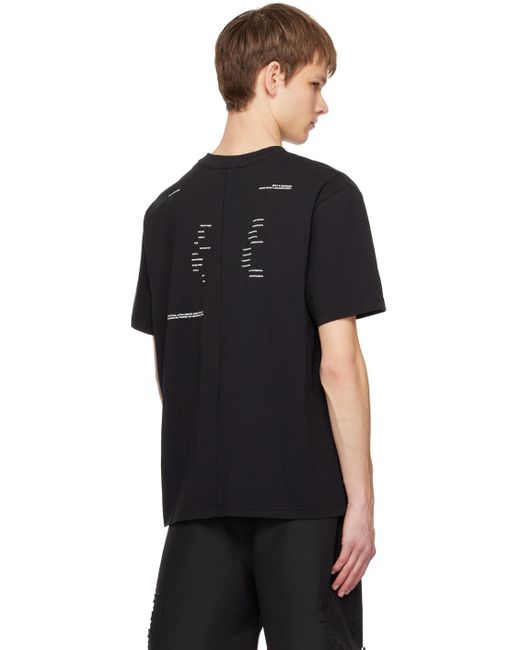 HELIOT EMIL Black Ai Generated T-Shirt for men