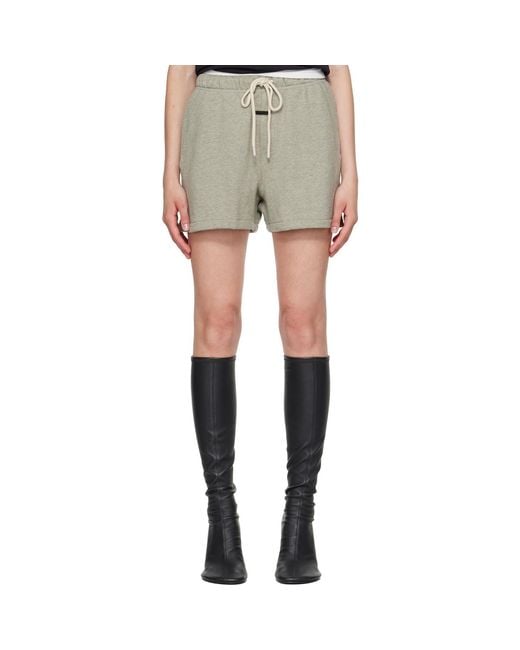 Fear Of God Gray Classic Fit Shorts