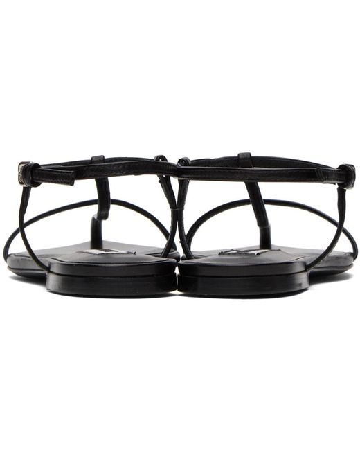 Jil Sander leather pointed flat sandals main image 1