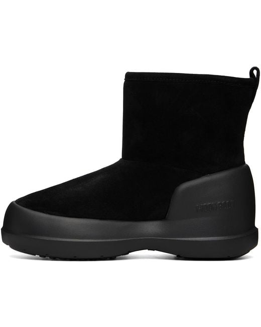 Moon Boot Black Mezzaluna Mid Boots for men