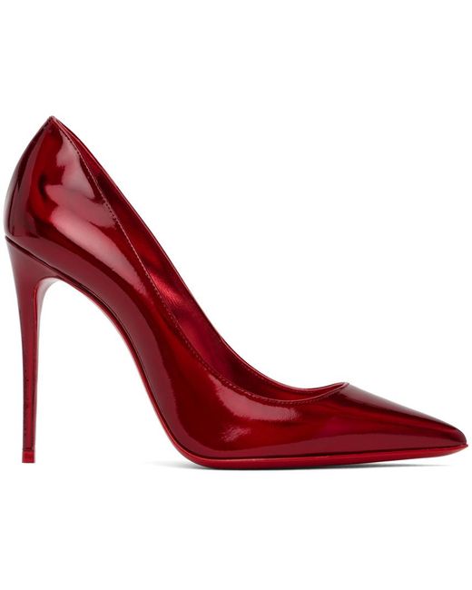 Escarpins En Cuir Irisé Kate 100 Christian Louboutin en coloris Red