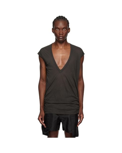 Rick Owens Black Porterville Dylan T-Shirt for men