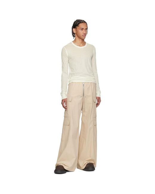 Rick Owens Multicolor Off- Temple Basic Ls T-Shirt for men