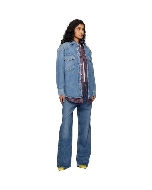Agolde Blue Lotta Denim Shirt