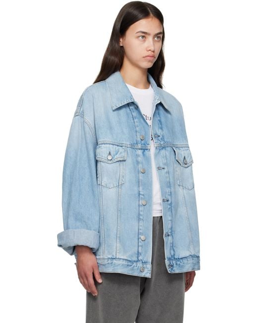 Acne Blue Oversized Denim Jacket
