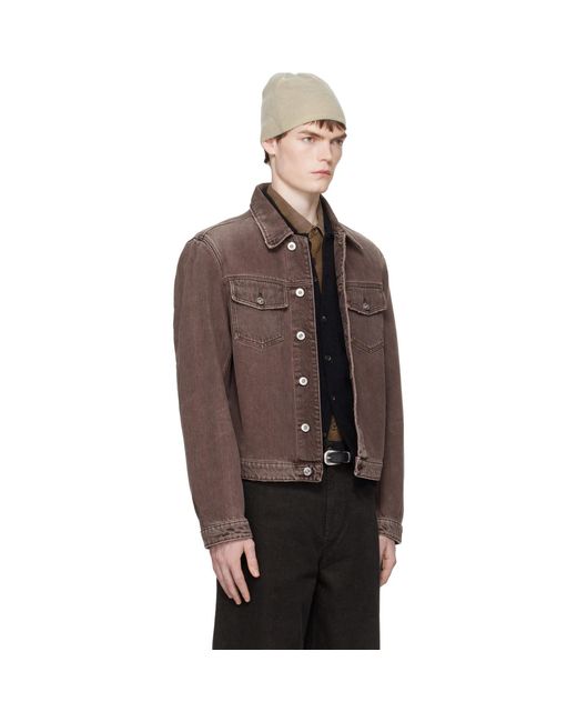 Our Legacy Brown Origin Denim Jacket for men