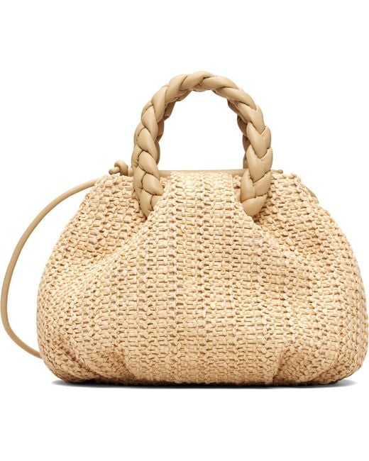 Hereu Metallic Bombon M Raffia Bag