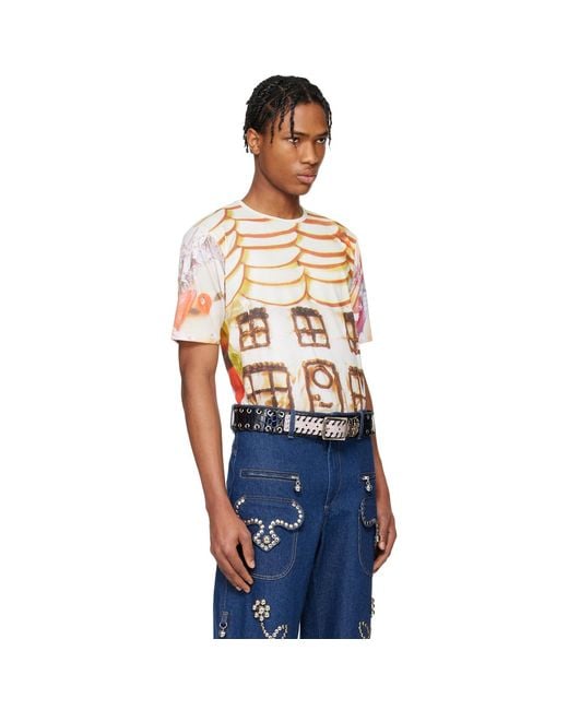 Chopova Lowena Blue 'Welcome Home' Short Sleeve Jersey T-Shirt for men