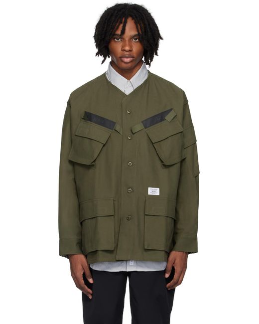 (w)taps Green Khaki Scout 01 Jacket for men