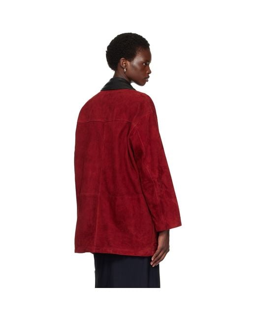 Nour Hammour Red Barn Suede Jacket