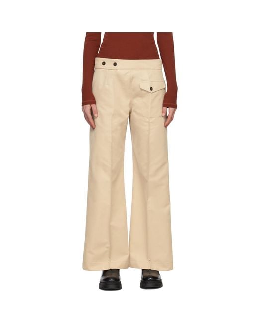 Studio Nicholson Natural Acapulco Trousers