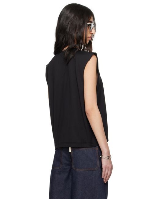 Meta Campania Collective Black Nat Tank Jersey Cotton Surfer T-Shirt