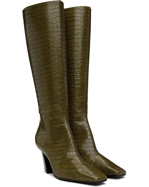 Bottega Veneta Green Lewis Tall Boots