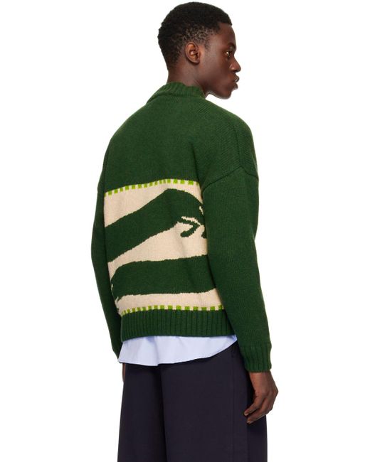 S.S.Daley Black Off- Intarsia Sweater for men