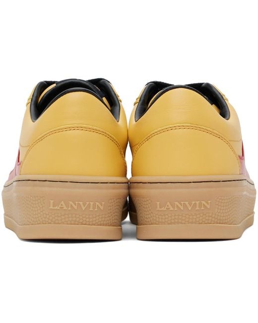 Baskets cash jaunes édition future Lanvin pour homme en coloris Black
