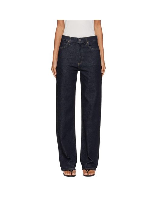 Agolde Blue Ae Harper Straight Jeans