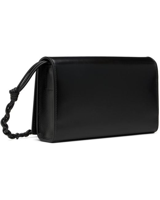 Jil Sander Black Tangle Wallet Bag