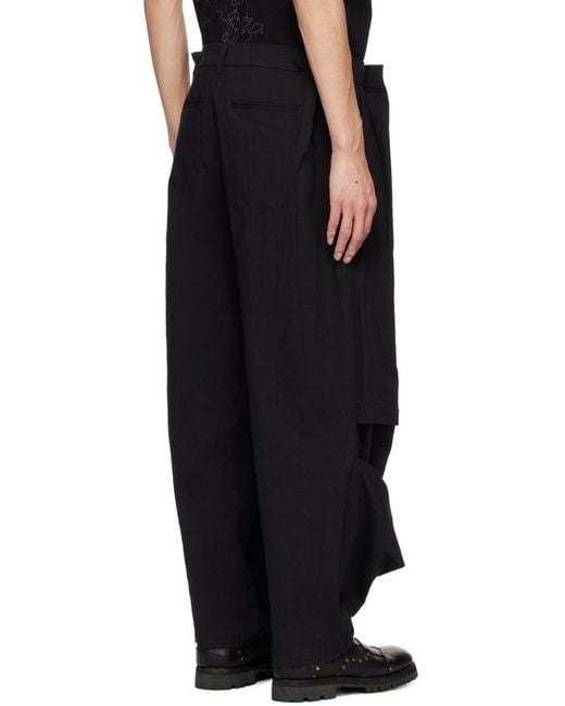 ænrmòus Black Landgrave Trousers for men