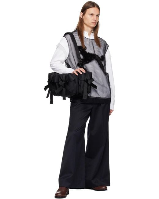 Simone Rocha Utility Bow Pocket Travel Bag in Black for Men