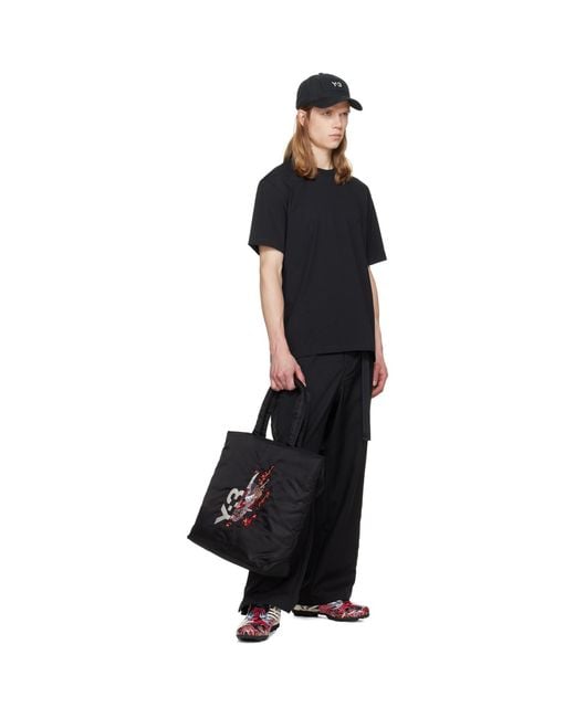 Y-3 Black 3-Stripes T-Shirt for men